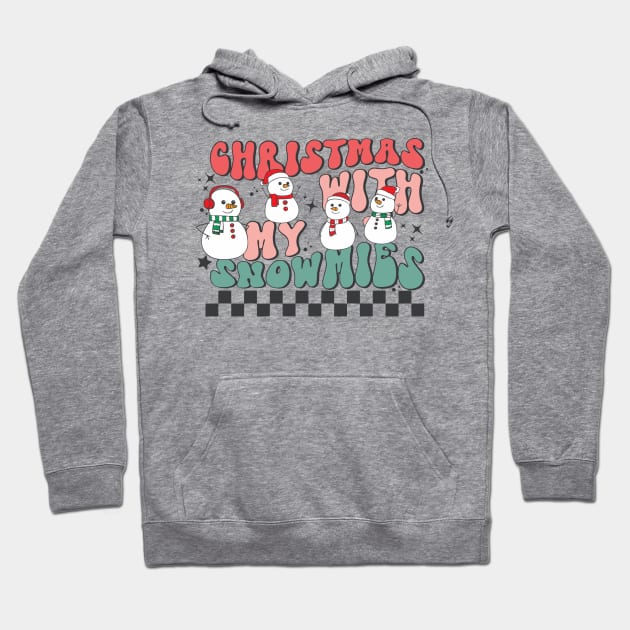 christmas with my snowmies Hoodie by MZeeDesigns